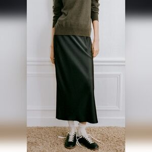 MOVING SALE NWT Zara Satin Effect Midi Skirt